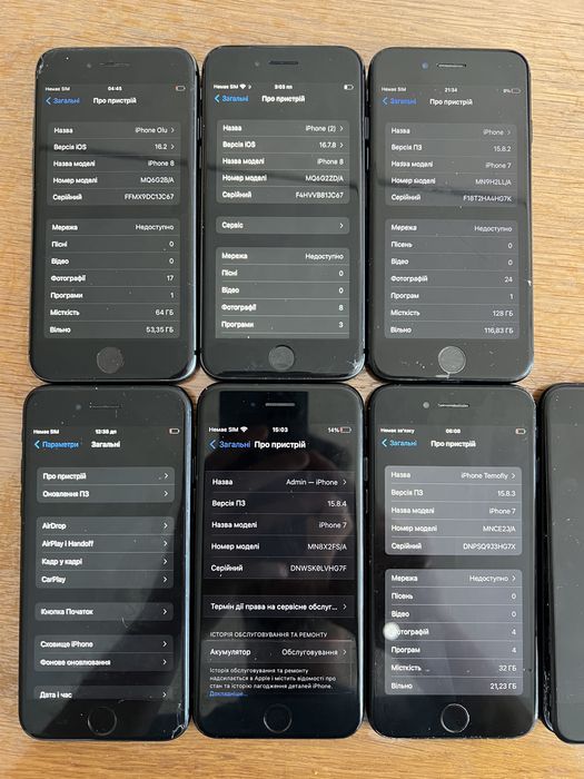 Iphone 7 8 гуртом робочі айфон