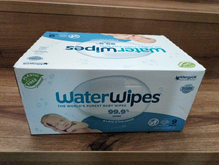 540 Toalhitas bebé 99.9% de água waterwipe 9packss