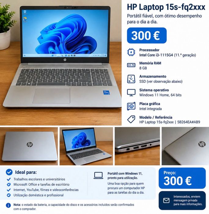 Notebook hp semi novo