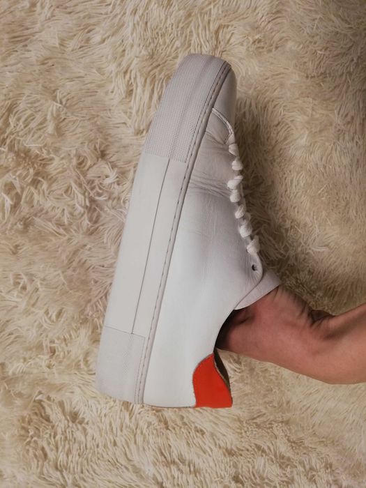 sneakersy skórzane Jim Rickey 40 białe