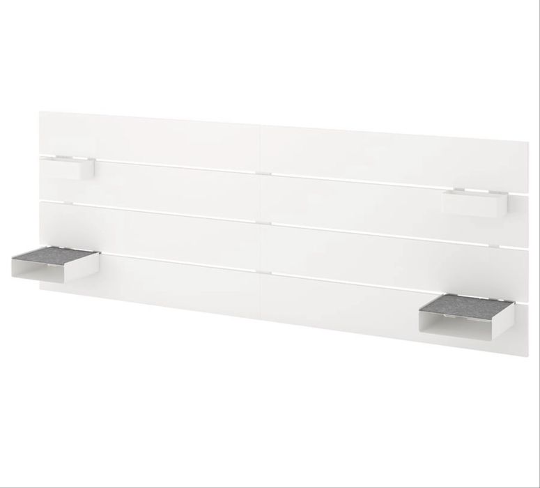 BRIMNES - Estrutura cama c/arrumação 140x200 cm + Cabeceira NORDIL