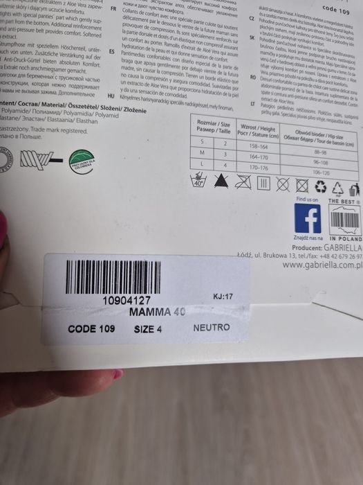 Rajstopy Mama Gabriella nowe