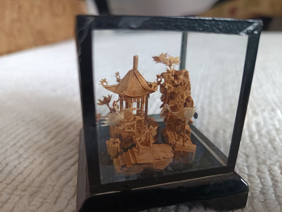 Caixa de artesanato miniatura chinesa