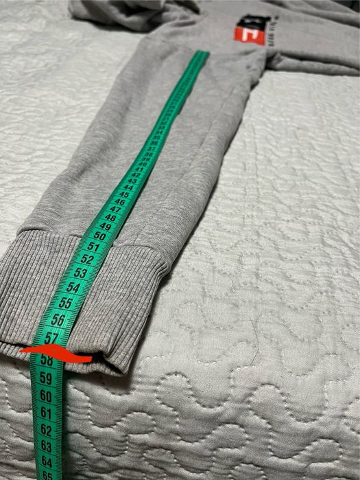 Кофта худі Diesel сірого кольору