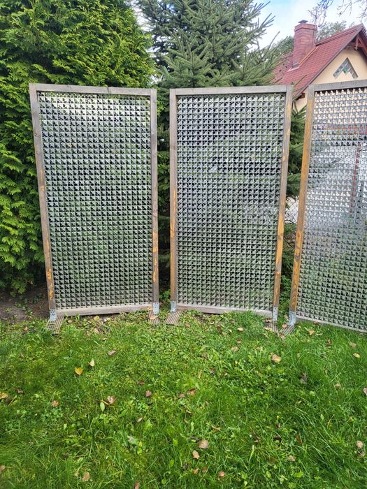 Osłona drewniana - stal nierdzewna - Rod - Ogród - Działka