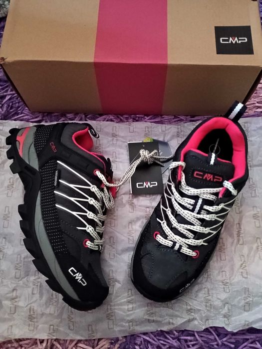 Trekkingowe buty cmp 36 wkładka ok 23 cm wodoodporne nowe buty cmp rigel low