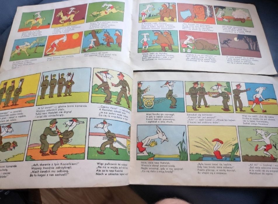 2 Komiksy PRL. Przygody Koziołka Matołka. II i III ksiega 1957 !