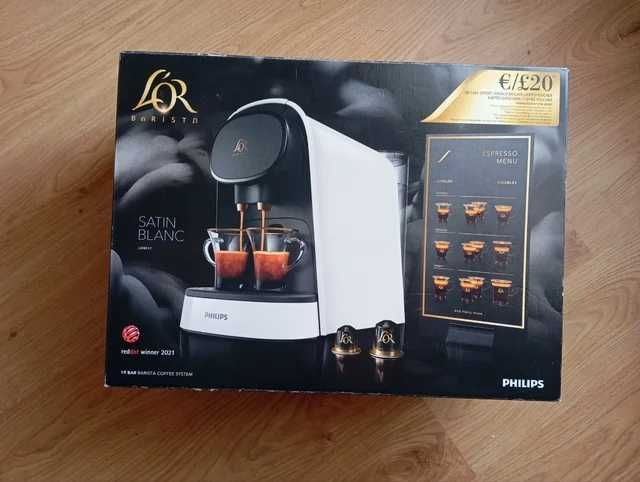Кавомашина капсульна біла Phillips L'OR + купон на 20 євро