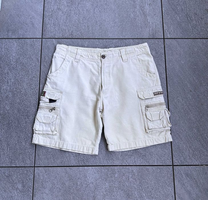 Spodenki męskie JEEP ACTIVE szorty cargo kremowe r. 36 (XL)