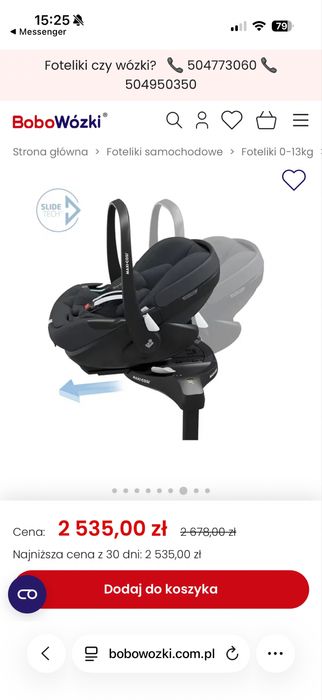Fotelik Maxi Cosi obrotowy
