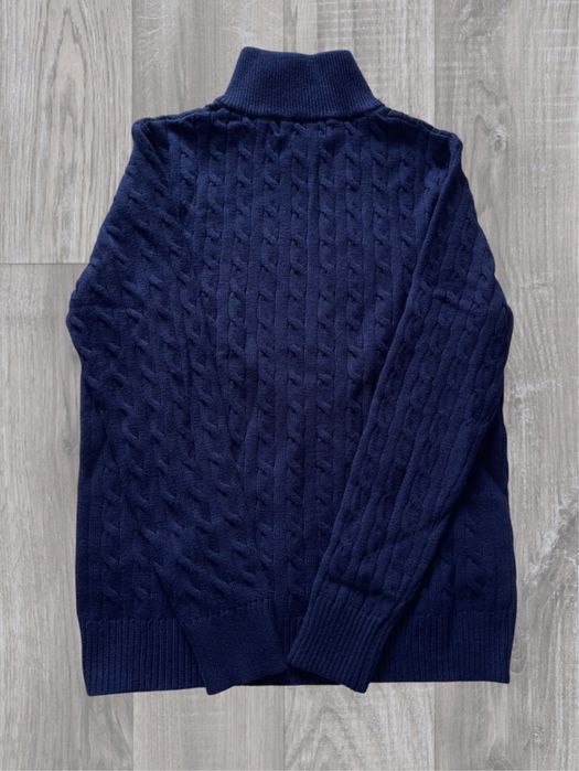 Camisola Ralph Lauren Azul Escura com Fecho – Tamanho M