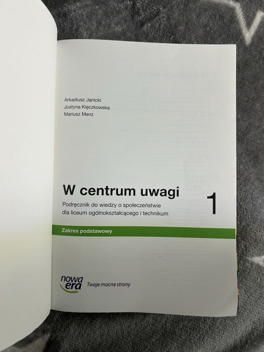 W centrum uwagi 1. Nowa Era. Zakres podstawowy.