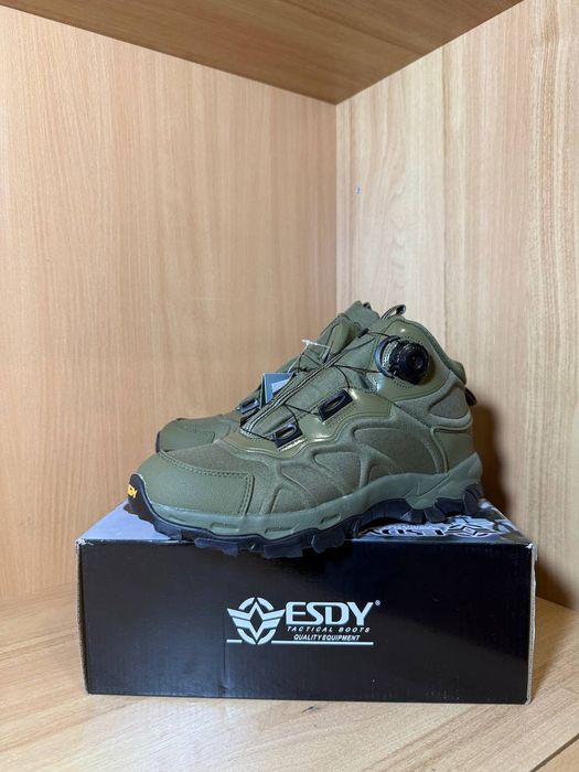 Військові тактичні берци ESDY TREK олива, демісезон, автошнурів