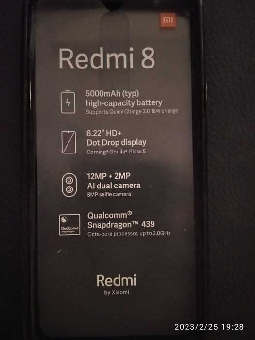 Telemóvel Xiaomi Redmi 8 como novo