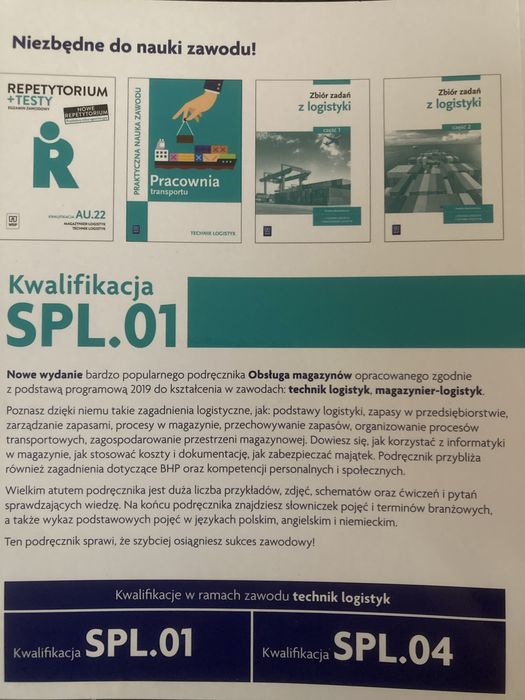 podrecznik do nauki zawodu logistyk cz. 1 i 2