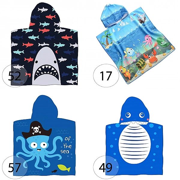 Ręcznik Kąpielowy 60x120 Ponczo 15 Mikrofibra