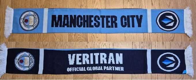 oficjalny oryginalny szalik Manchester CIty Premier League VERITRAN