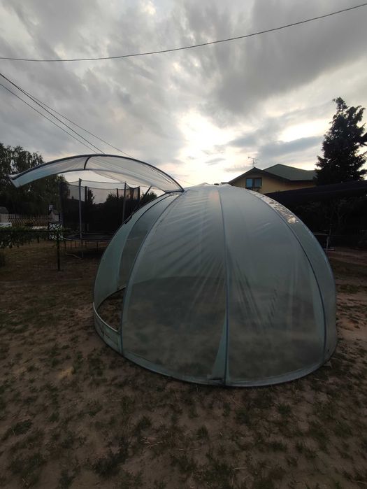 Szklarnia kopuła stalowa nad basen 350 cm , kurnik