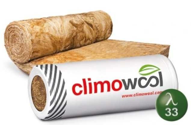 Climowool Wełna Mineralna Szklana 100 mm Lambda 033 Izolacja Poddasza
