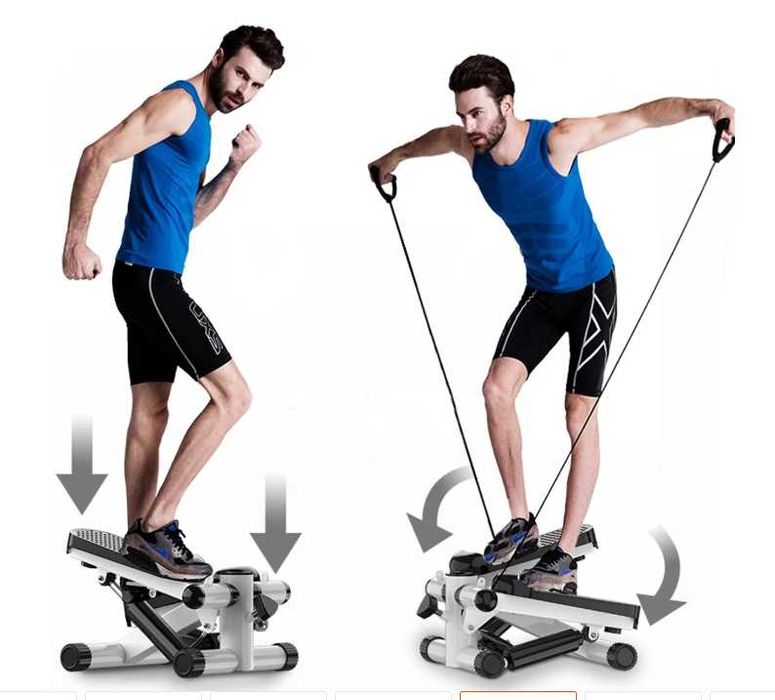 Степер для вправ білий, Степер для тренувань , ФІТНЕС-СТЕП / степпер