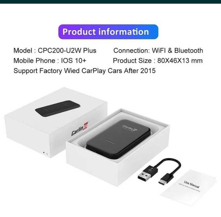 Адаптер для бездротового Apple CarPlay — CarlinKit 3.0