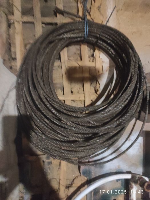 Трос 10 мм 20м плетонка металевий