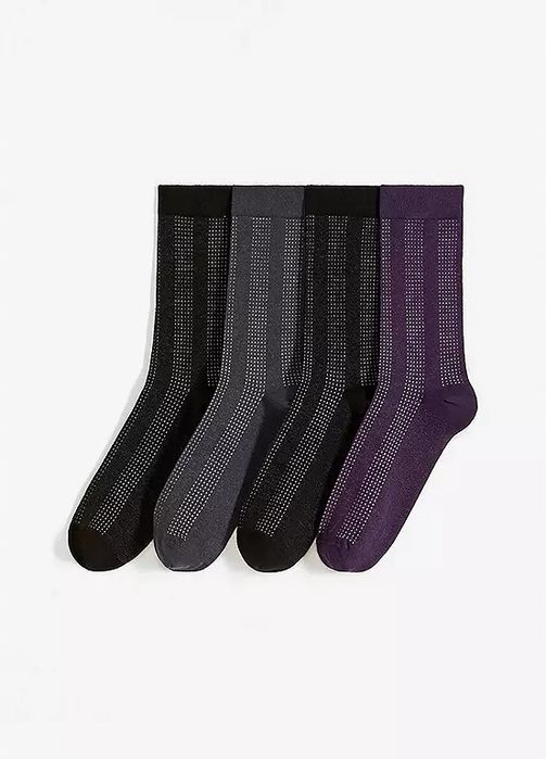 B.P.C. 4-pak skarpety wysokie z przeszyciem pionowym r.35-38