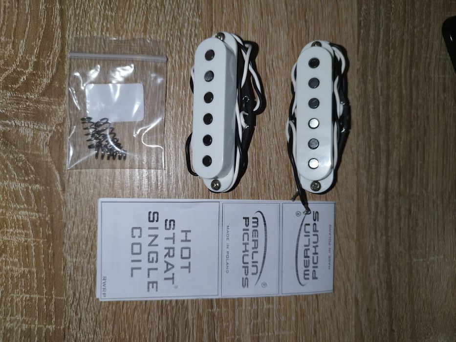 Dwa przetworniki Merlin Single Coil Hot Strat ( Middle i Neck)