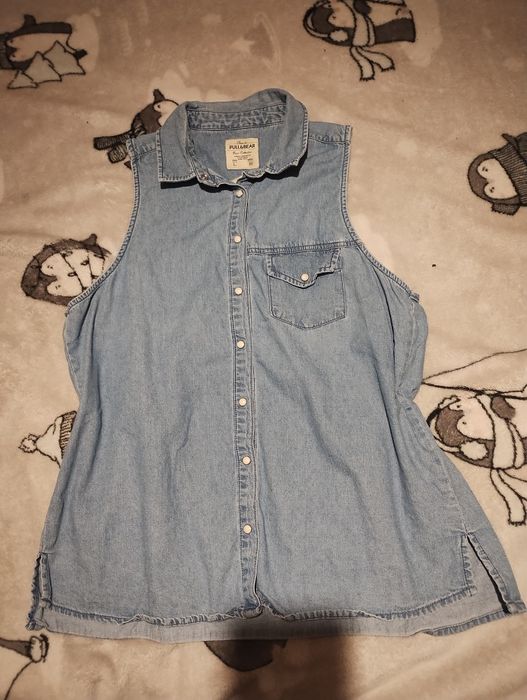 Jeansowa kamizelka Pull &Bear L