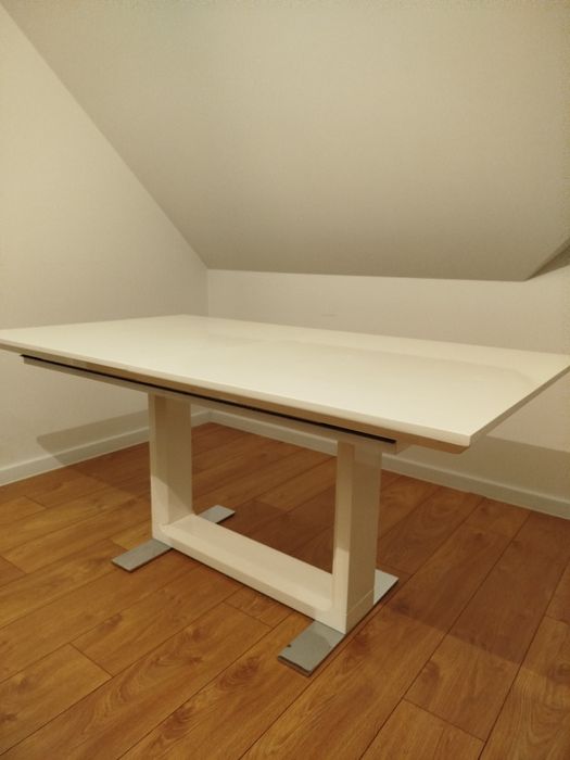 Stół rozkładany biały lakierowany 90x160 max 220