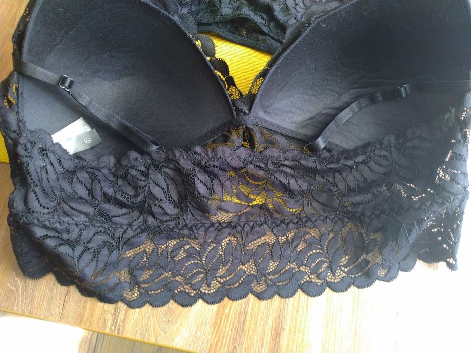Komplet bielizny nowy  koronka Primark r. XL