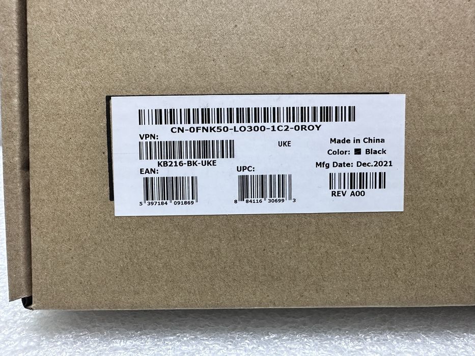 Клавіатура Dell Multimedia KB-216 (UKR/ENG/RUS) USB slim NEW