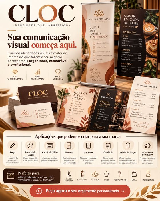 Serviços de webdesing e social midia