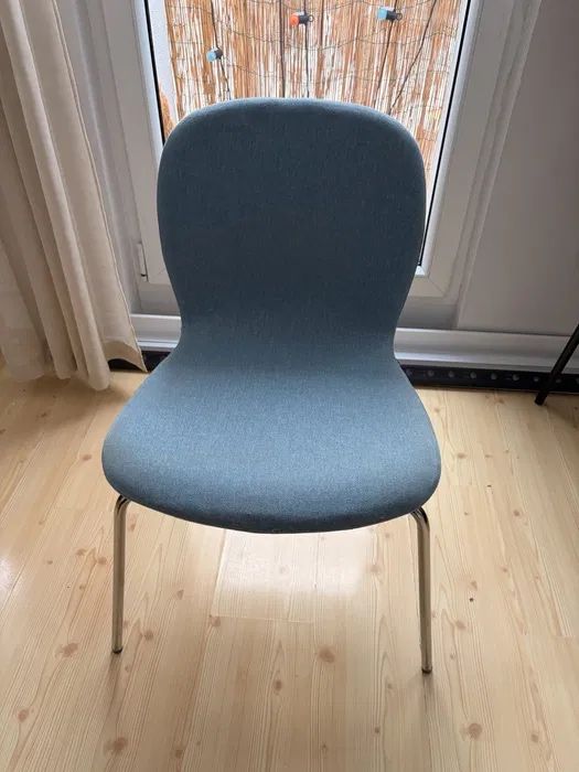 Krzesło fotel Ikea Karlpetter kolor niebieski