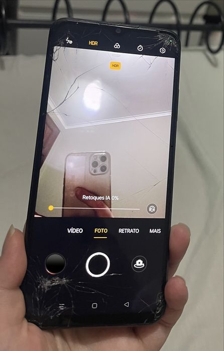 OPPO A17 64 GB Azul — Funcional, com Ecrã Partido