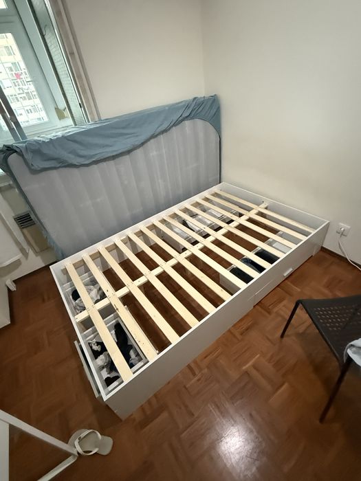 Colchao + Cama com gavetas 190x120cm