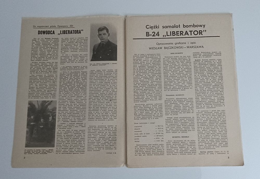 Mały Modelarz 11-12/1988 – Ciężki Samolot Bombowy B-24. Liberator
