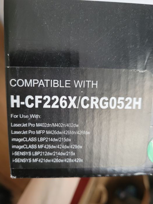 H-cf226x crg052h Toner canon do drukarki nowy nieużywany
