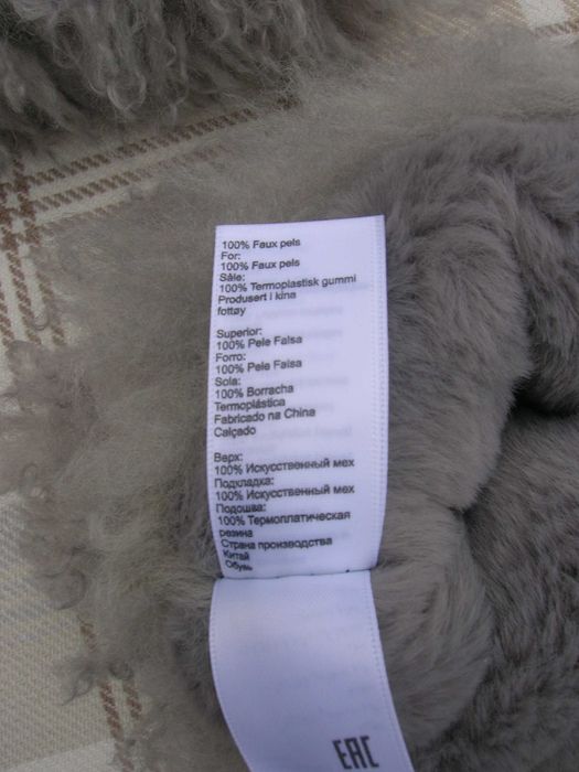 Жіночі домашні уггі, високі пухнасті капці-чуні  RIGE-LLC Розмір 40-41