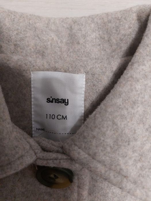 Płaszczyk Sinsay 110 jak nowy