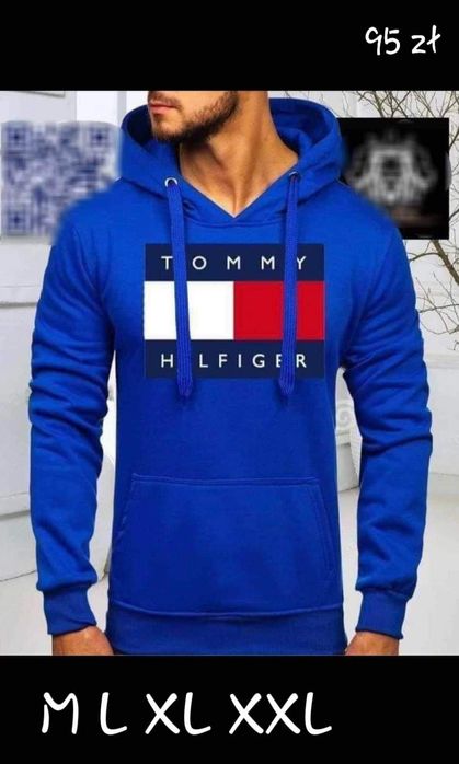 Męska bluza dresowa z kapturem