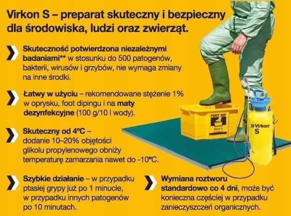 Virkon S 5 kg środek bakteriobójczy ASF, ptasia grypa BAYER