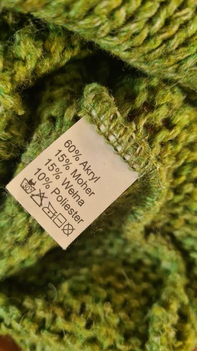 Sweter damski zielony