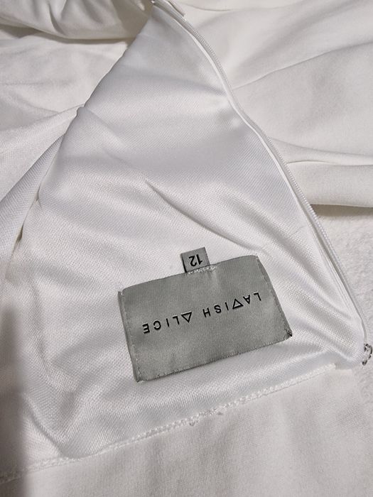 Sukienka piękna elegancka midi bez ramiączek M/L