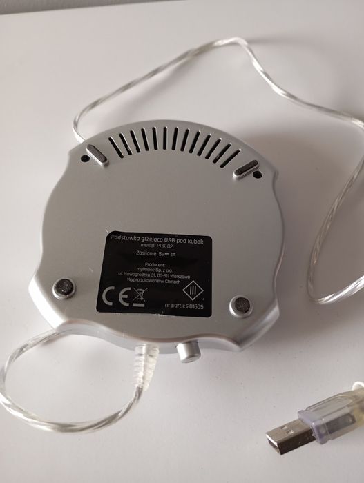 Podstawka grzejąca USB pod kubek