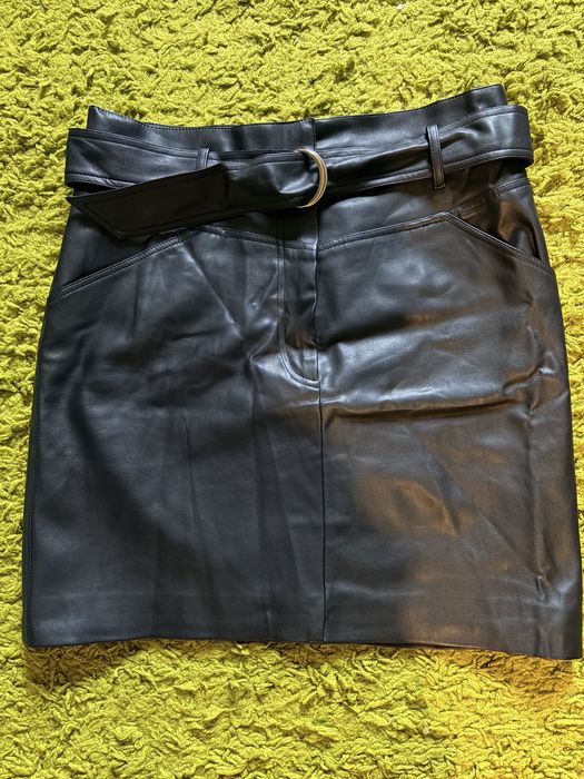 Шкіряна спідниця h&m eur42 uk14