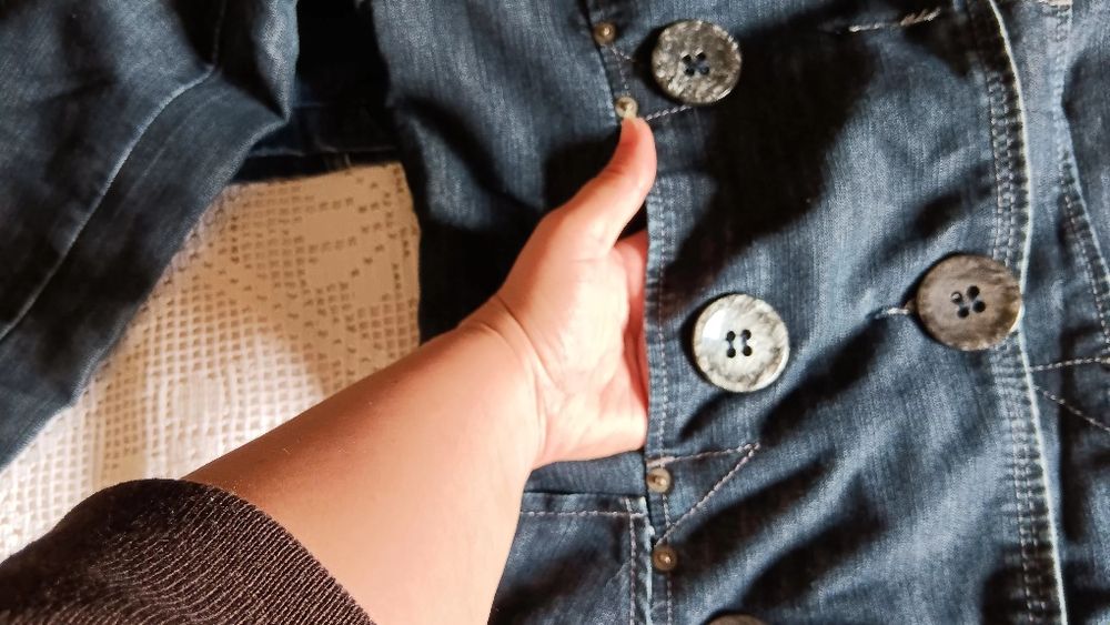 Casaco comprido usado