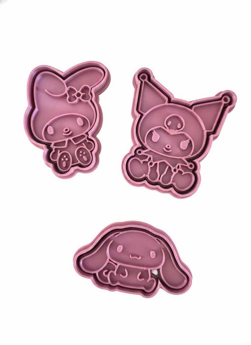 Zestaw foremek 3D – My Melody, Kuromi i Cinnamoroll!