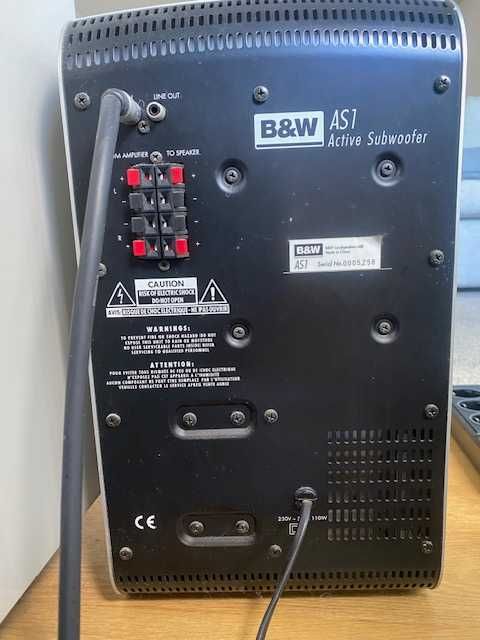 Subwoofer Bowers & Wilkins AS1 Active, ideal para complementar o seu sistema de som