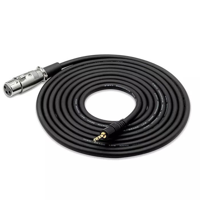 Кабель для мікрофону Manchez S7 XLR (мама) – Jack 3.5 мм, 2.5 метра